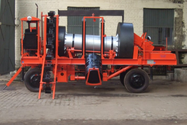 Mobile hot mix plant